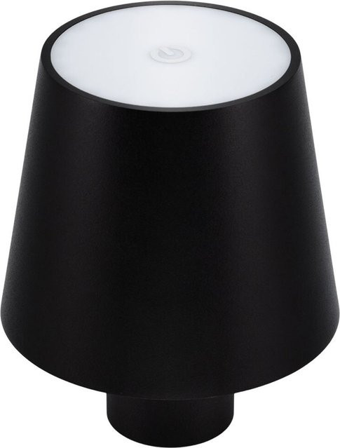 Securit Kabellose LED-Tischlampe Paris Schwarz mit Magnetischem Kabel, B/T/H: 11 x 11 x 12,5 cm - Bild 1
