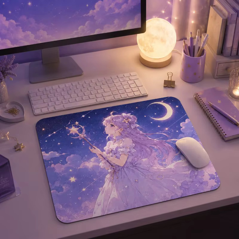Bandai Sailor Moon Anime Mauspad mit rutschfester Gummibasis und weichem Stoff als Schreibtischunterlage - Bild 2