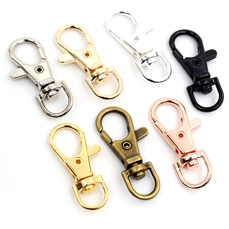 Karabiner Haken, Bronze, Rhodium, Gold, Silber, für Halskette & Armband - Bild 2