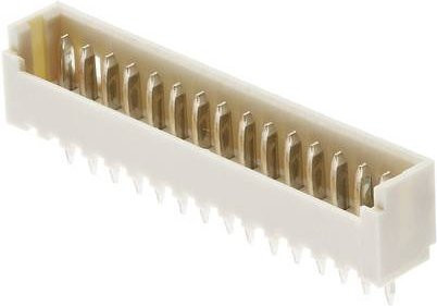 Molex Einbau-Stiftleiste Standard, 13-polig, Rastermaß: 1.25 mm, Farbe: Weiß - Bild 1