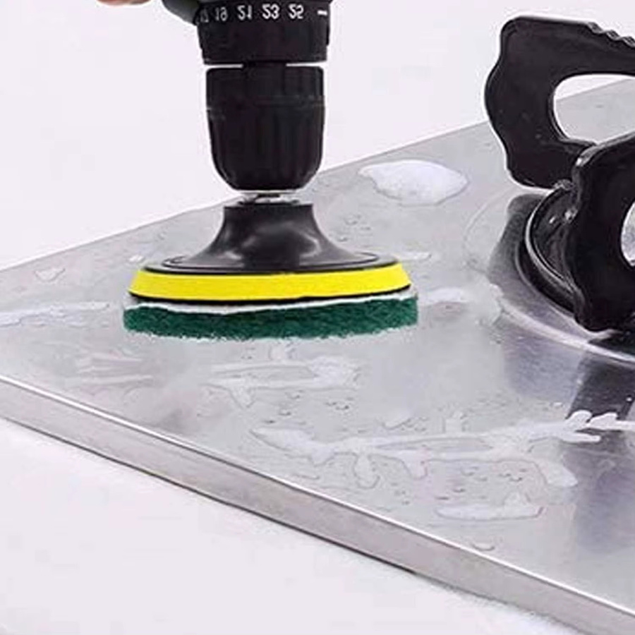 VIBRATITE 20-teiliges Reinigungsset mit Bohrer-Reinigungsbürsten und Scheuerpads für Badezimmer, Teppiche und Fliesen - Bild 4