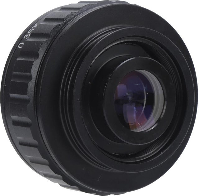 Fishine C-Mount-Objektivadapterrohr für Trinokular-Stereomikroskope, Schwarz, Durchmesser: 38 mm, Länge: 0,35 mm - Bild 1