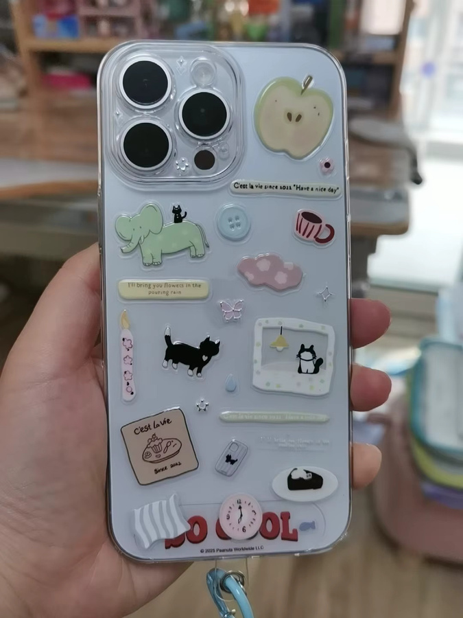 DIY 3D Jelly Sticker Set mit niedlichen Cartoon Motiven wie Katze, Hund und Schneemann in Multicolour zur Dekoration von Tablet, Handyhülle, Laptop und Tagebuch - Bild 1