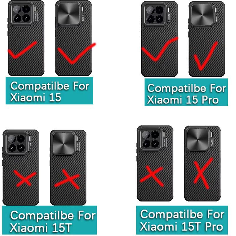 Nillkin CarboProp Magnetische Handyhülle für Xiaomi 15 Pro aus Aramidfaser und TPU mit Linsenschutz in Schwarz - Bild 2