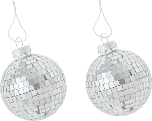Mömax Christbaumanhänger Figures in Silberfarben mit geometrischem Design - Bild 1
