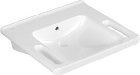 Villeroy & Boch Waschtisch Vicare in Weiß, rechteckig, Aufsatzwaschtisch mit Überlauf, B/T: 60 x 55 cm - Bild 1