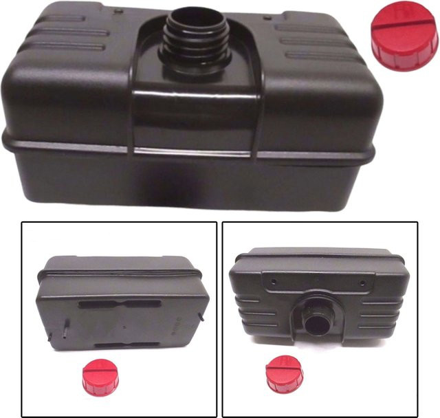Vibratite Kraftstofftank aus Kunststoff in Schwarz für Tecumseh 34186A 8,5 PS Holzhäcksler, Schneefräse und Rasenmäher - Bild 1