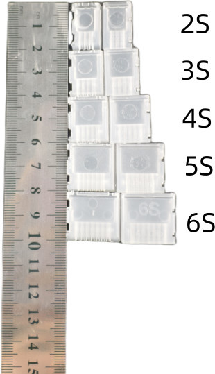 10 Stück KePaQi Symmetrischer Kopfschutz AB-Clip Drohnen-Lithium-Akku-Schutzhülle, Transparent - Bild 1