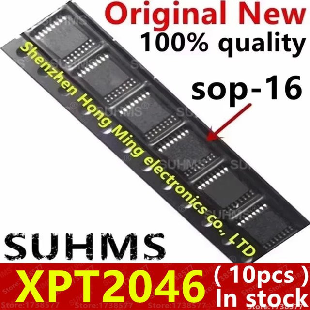 10 Stück SOP-16 integrierte Schaltkreise XPT2046 TSC2046 H2046 HR2046 2046 in Schwarz - Bild 1