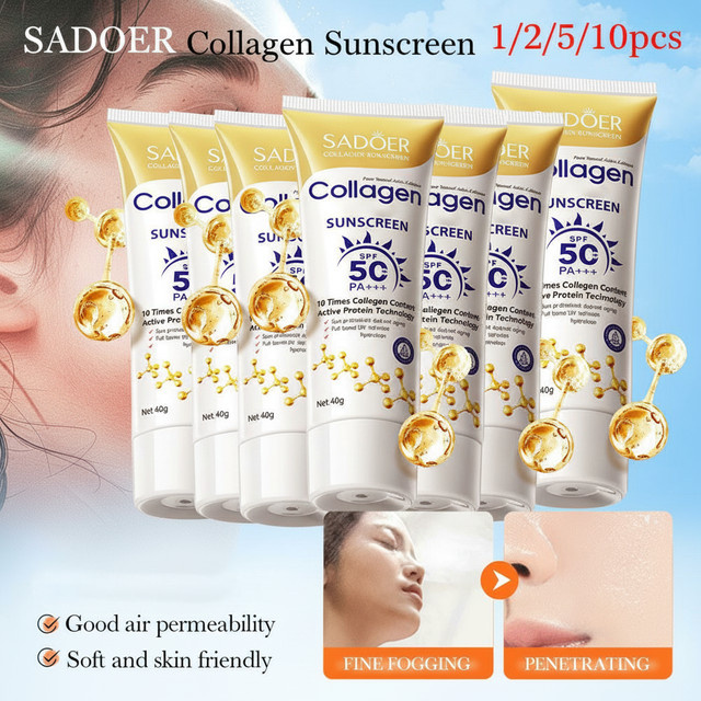 SADOER Sonnenschutz mit Kollagen, 40g - Bild 1