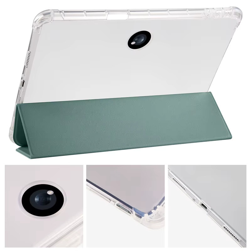 Transparente TPU-Silikon-Ständerhülle mit Stifthalter für OnePlus Pad 11,61 Zoll in Transparent/Grau - Bild 3