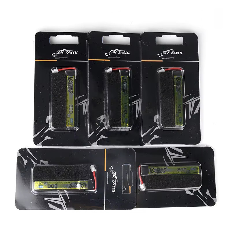 TATTU 75C 300mAh 3,8 V LiPo Batterie mit Ladegerät und PH2.0 Anschluss für RC Hubschrauber, Quadcopter und FPV Racing Drones - Bild 3