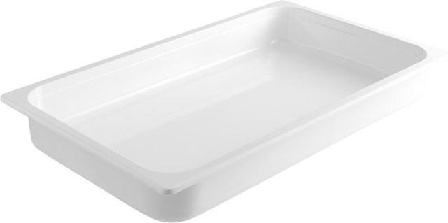 VEGA GN-Behälter 1/1 aus Kunststoff, weiß, 7,1 l, B: 32,5 cm, T: 53 cm, H: 6,5 cm - Bild 1