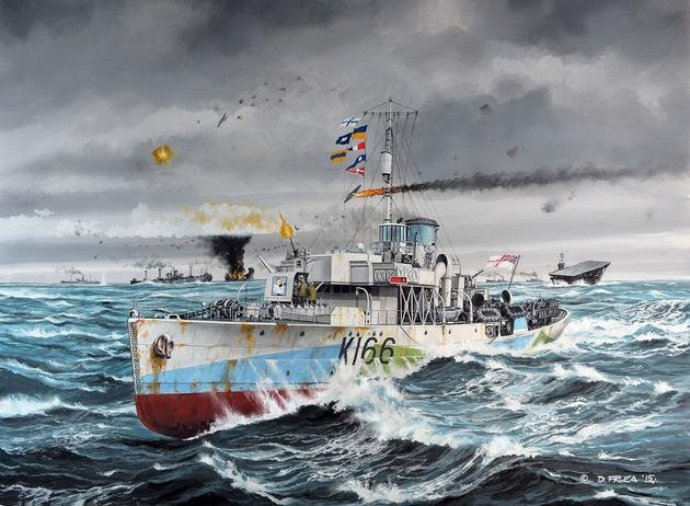 Revell Flower Class Corvette HMCS Snowberry, Modellbau, 1:144, ab 14 Jahre - Bild 5