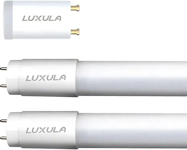 LUXULA 2er-Set LED T8 Röhren, 150 cm, 22W, 2640lm, 6000K Kaltweiß, G13 Sockel mit Brücke - Bild 1