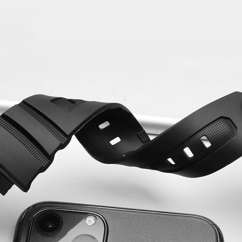 Casio Uhrenarmband, Silikon, Schwarz, Herren, 16 mm - Bild 4