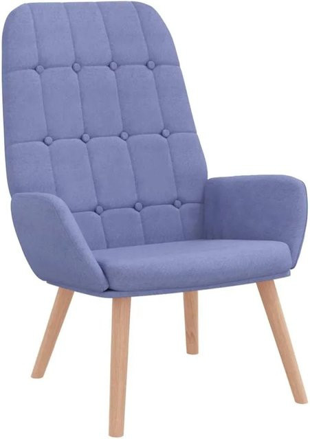 vidaXL Relaxsessel in Jeansblau aus Stoff mit Armlehnen und Schaumstoffpolsterung - Bild 1
