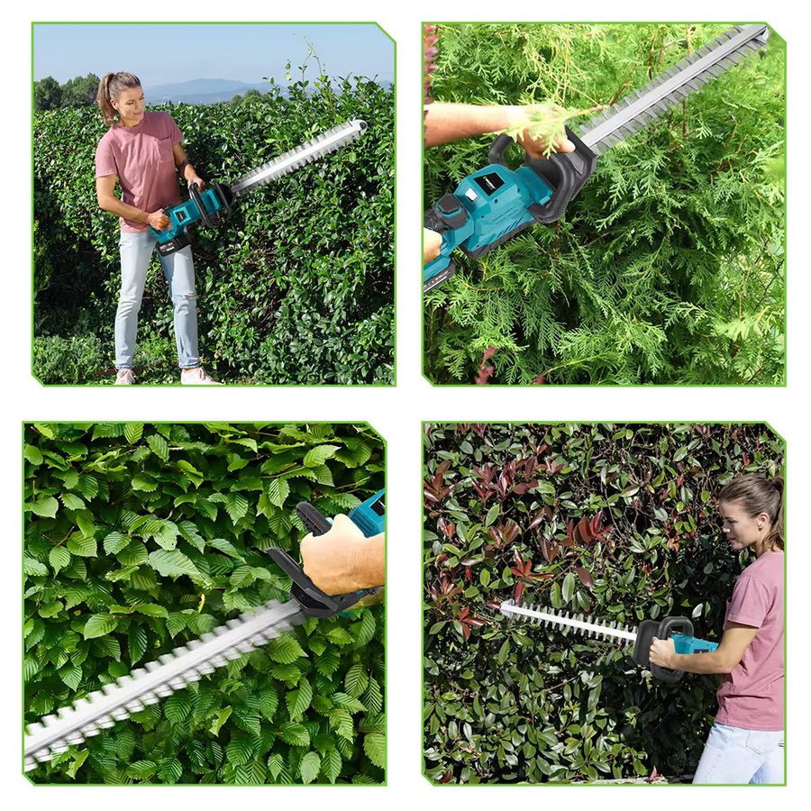 NewBeny Elektrische Heckenschere mit 180 Grad verstellbarem Griff für Makita Akku zur Garten- und Landschaftspflege - Bild 2