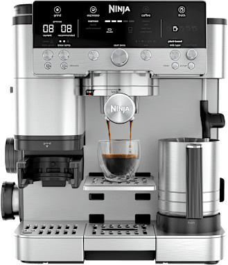 Ninja Luxe Café Premier Plus Espressomaschine mit Cold Brew Funktion, Silber, Edelstahl - Bild 1