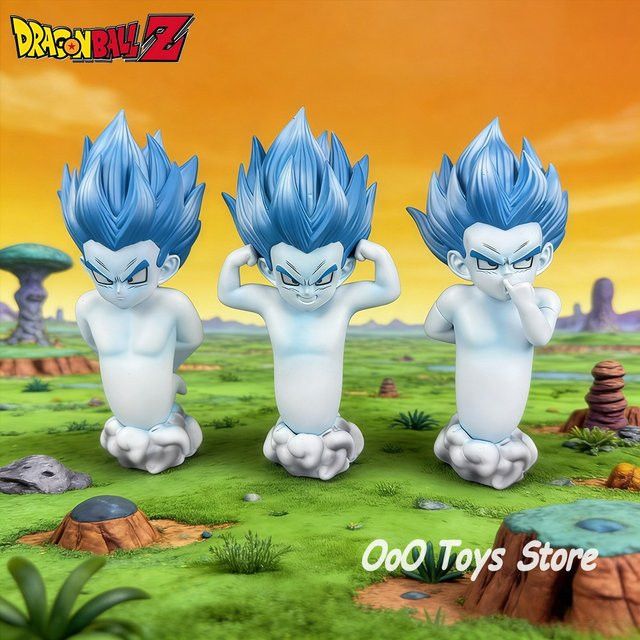 Bandai Dragon Ball Z Anime Figur Gotenks Geist aus PVC als nachtleuchtende Statue, Höhe: 14,5 cm, Multicolor - Bild 1