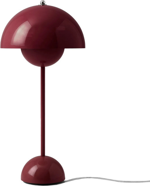 &Tradition Flowerpot VP3 Tischleuchte aus Edelstahl in Rot und Violett - Bild 1
