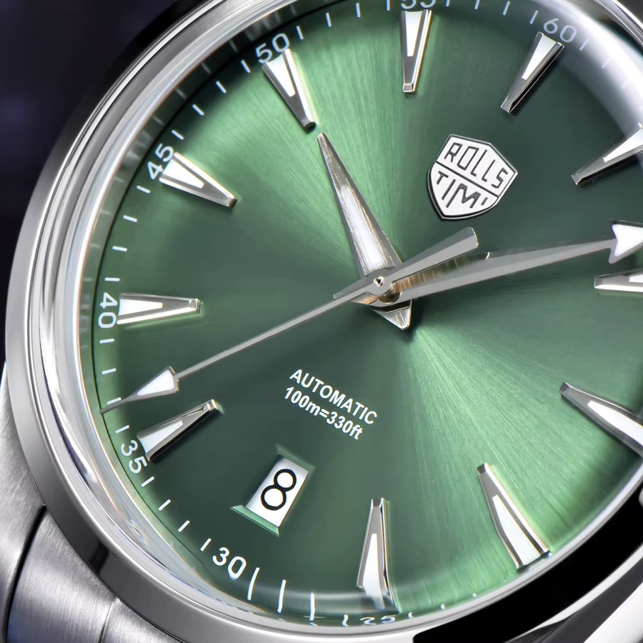 Rollstimi Armbanduhr, Automatik, Edelstahl, Blau, Saphirglas, Herren - Bild 4