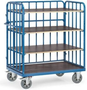 Fetra Etagenwagen 18213-1 in Blau mit Elastic-Reifen und 1200kg Tragkraft - Bild 1