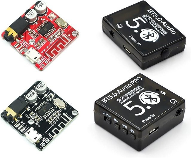 STJF Bluetooth Audio Empfänger Platine mit MP3 Decoder und drahtlosem Stereo-Musikmodul 4.1/5.0 (5V-5V) - Bild 1