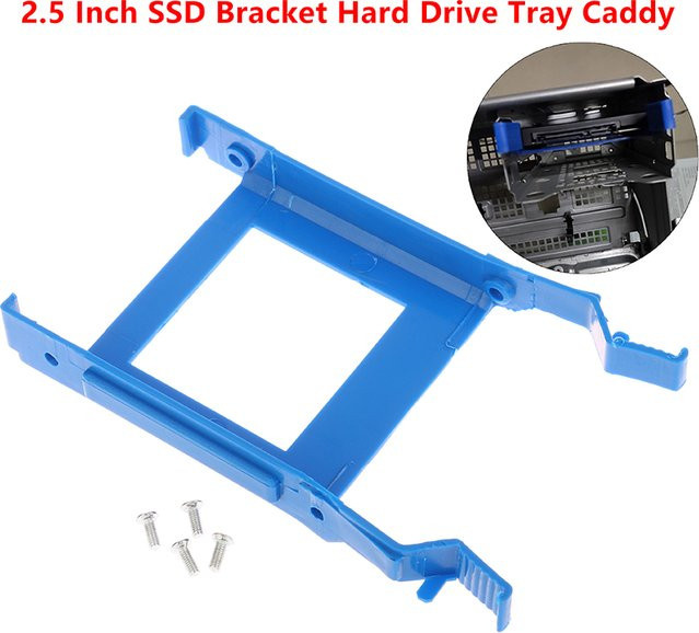 Dell SSD HDD Tray Caddy Set für Optiplex 3070 5070 7070 MT inklusive Schrauben in Blau - Bild 1