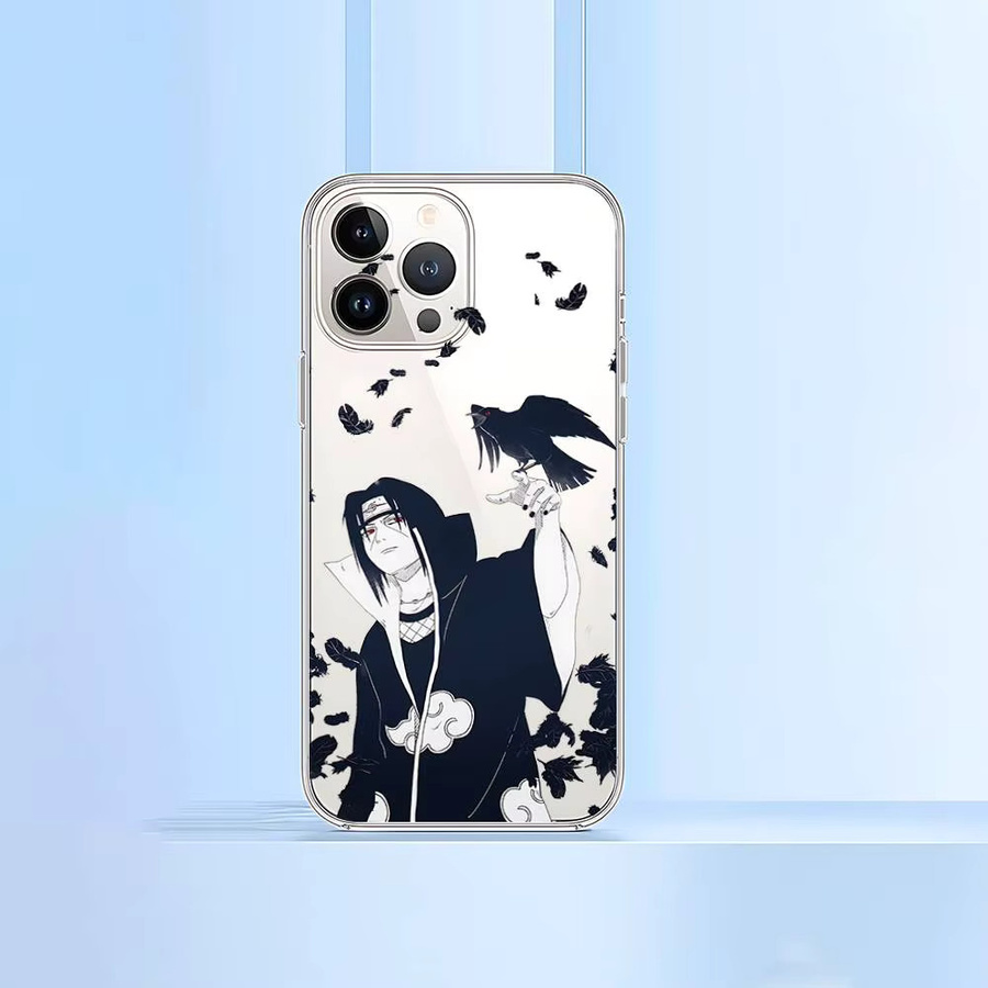 Transparente Itachi Uchiha Handyhülle für Apple iPhone 17 16 15 14 13 12 11 Pro Max Plus Mini - Bild 4