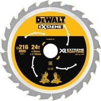 DeWalt XR EXTREME RUNTIME Kreissägeblatt für Holz, Durchmesser: 216 mm, 24 Zähne, DT99568 - Bild 1