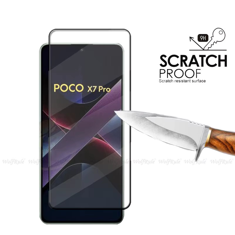 6-in-1 Schutzset für Xiaomi Poco X7 Pro mit gehärtetem Glas Full Screen Protector und Objektivglas in Transparent - Bild 2