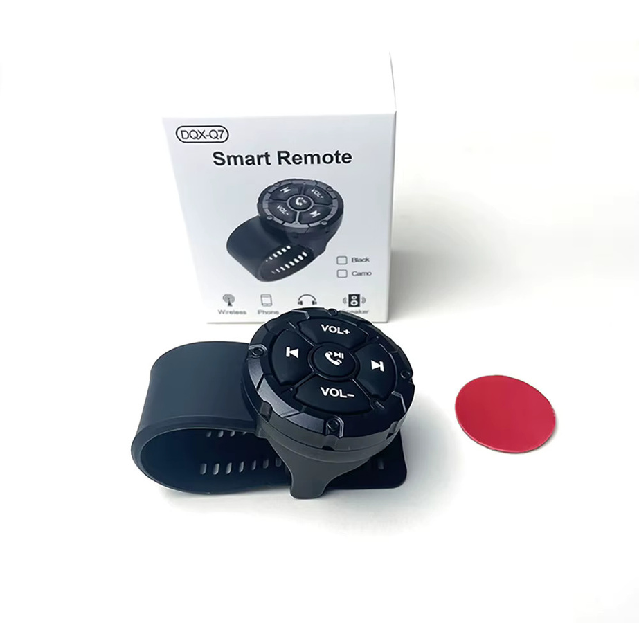 RYSJM Bluetooth drahtlose Fernbedienung für Motorradlenker mit 5-Tasten-Steuerung für Radio und Musikplayer in Schwarz - Bild 4
