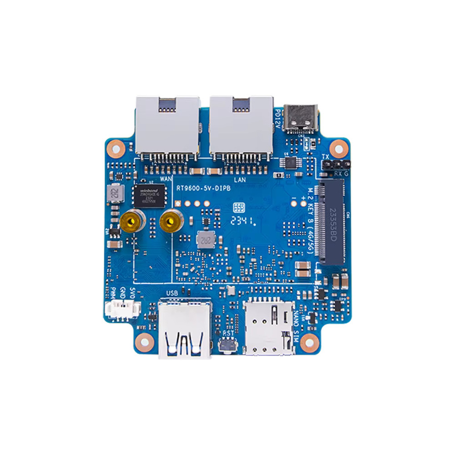 Banana Pi BPI-WIFI6 Mini Open Source Router mit WiFi 6, Dual Core ARM Cortex-A9 1,2 GHz und Triductor TR6560 TR5220 SOC Smart Routing Board in Blau - Bild 2