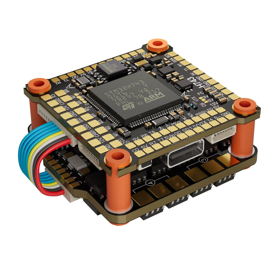 DAKEFPV H743 Flugcontroller Stack mit 70A 4in1 ESC, unterstützt BetaFlight und Ardupilot, 30x30mm für 5-Zoll RC FPV Freestyle Drohnen - Bild 3