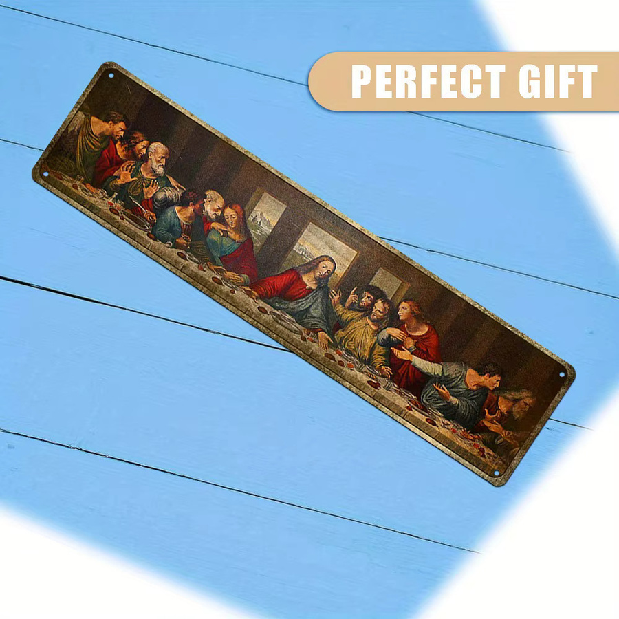 HELLOYOUNG Retro Metall-Blechschild Wanddekoration für Restaurant Bar Café, B/H: 40,64 x 10,16 cm - Bild 3