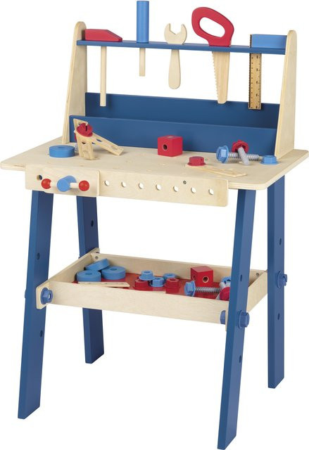 PLAYTIVE Kinder Werkbank aus Echtholz ab 3 Jahren - Bild 1