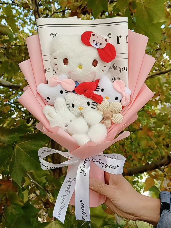Sanrio Hello Kitty Kuromi My Melody Cinnamoroll Plüschpuppen, Plüsch / Textil, Bunt / Mehrfarbig - Bild 1