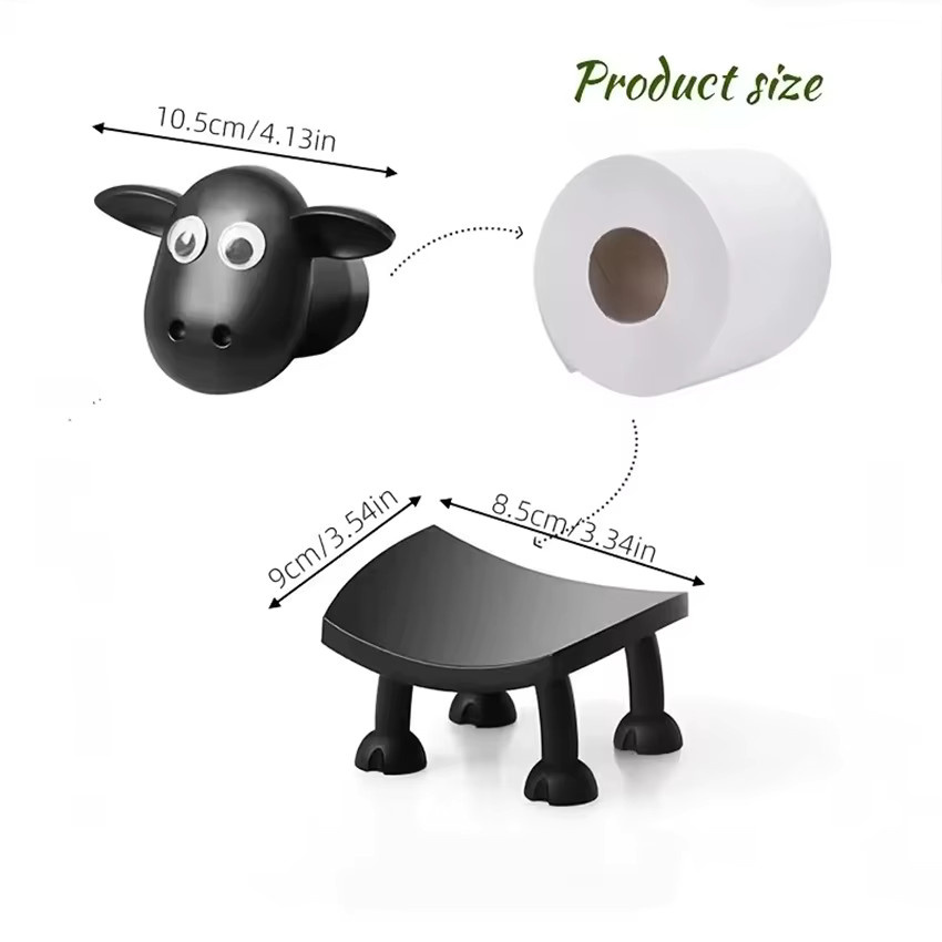 Toilettenpapierhalter Shaun The Sheep aus Kunststoff, freistehend - Bild 3