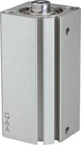 Riegler Kurzhubzylinder ACQ doppeltwirkend, Kolben-Durchmesser: 25 mm, Hub: 80 mm, Gewinde: M5x0,8, Farbe: Silber - Bild 1