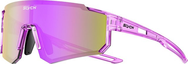 SCVCN Sportsonnenbrille, Unisex, Kunststoff, Wrap - Bild 1
