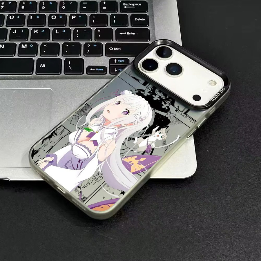 R-Re Z-Zeros Anime Handyhülle für iPhone 11 bis iPhone 17 Pro Max in Multicolour mit Matte Laser Aurora Design und stoßfestem Schutz - Bild 3