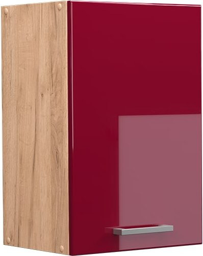 Vicco Hängeschrank R-Line Küchenschrank Bordeaux Goldkraft Hochglanz Breite: 40 cm, Höhe: 60 cm, Tiefe: 31 cm - Bild 1