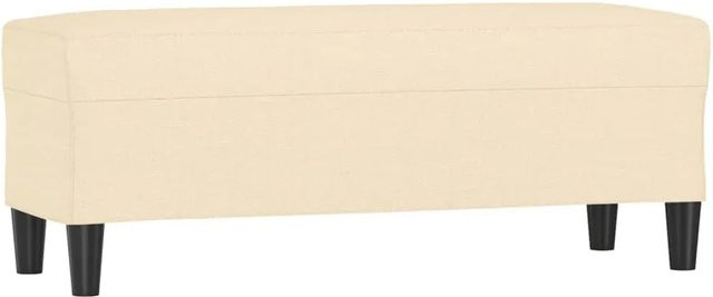vidaXL Sitzbank modern in Beige mit Stoffbezug B/T/H: 100 x 35 x 41 cm - Bild 1