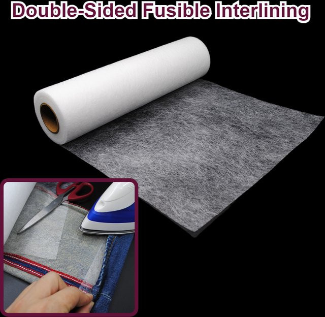 DUTRIEUX Doppelseitiges Klebeband aus weißem Vliesstoff für Polyesterfutter und Bastelarbeiten, 23 g/m² - Bild 1