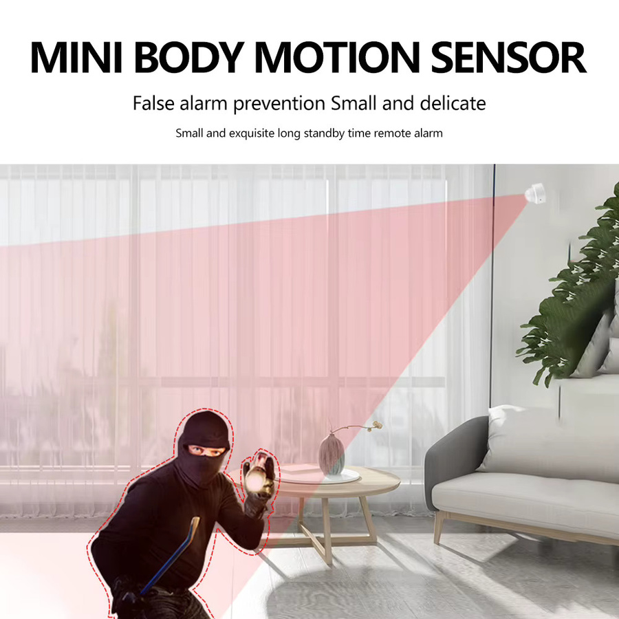 diymore ZG-204ZL Infrarot-Bewegungssensor für Smart Home, Zigbee 3.0 PIR-Bewegungsmelder, Weiß - Bild 2