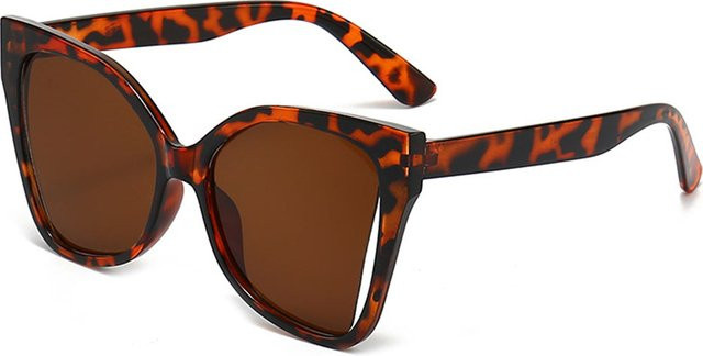 Techsuit 5335 Sonnenbrille, Damen, Butterfly, Vollrand, Kunststoff, Orange Braun - Bild 1