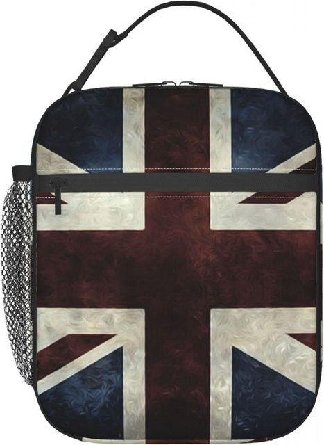 Thermische Lunchtasche mit Union Jack Flagge von Fancy Style Studio, isolierte Kühltasche für Damen, Mehrfarbig - Bild 1