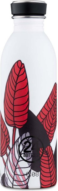 24Bottles Urban Bottle Floral Persian Shield in Multicolour und Weiss, 500ml - Bild 1