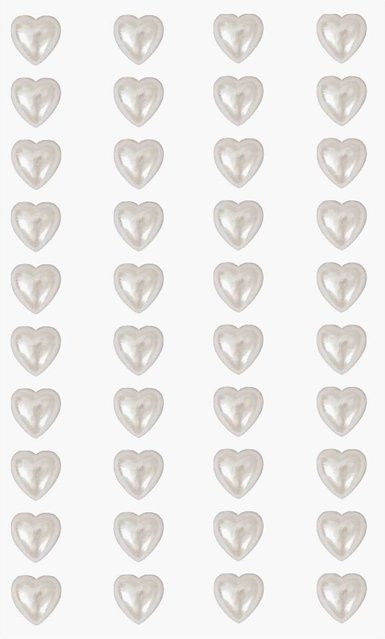 Rico Design Paper Poetry Perlen-Sticker Herzen 8mm - Bild 1